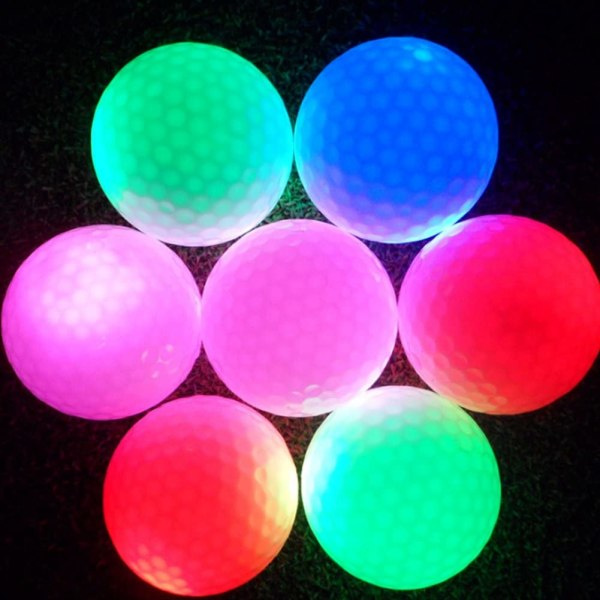 LED Golfboll, Elektronisk LED Golfboll Färg Blinkande Natt