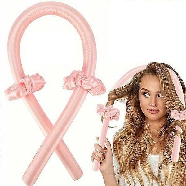 Värmelösa Lockar - Locka ditt hår utan värme Rosa