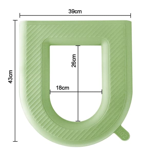 Pehmeä WC-istuin WC-kansi VIHREÄ green