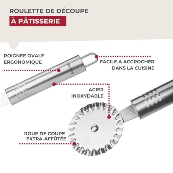Degroulette 18 cm Grå