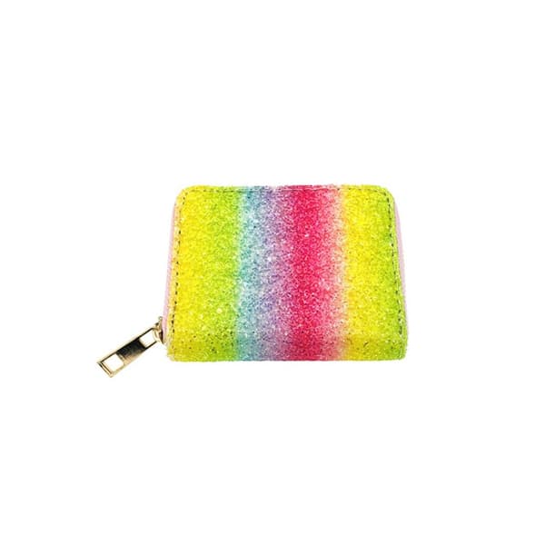 Glitter pailletpung med lynlås 3 3 3 3