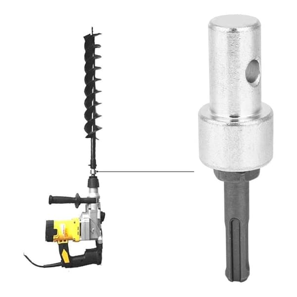 Elektrisk drilladapter for hagedrill, 2-brønns drillkobling for SDS Plus batteridrill, skaftdrill (105*19.6mm)