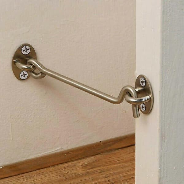Rustfrit stål Kabinekrog Vindue Spænde Øje Skydedør Lås Stille Holder 3Inch
