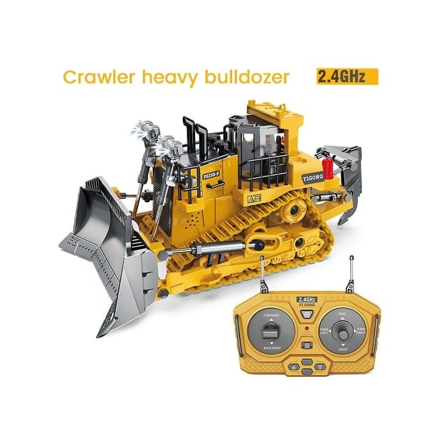 1:24 2,4 GHz 9 kanaler fjernstyret traktor legetøjs bulldozer Rc A