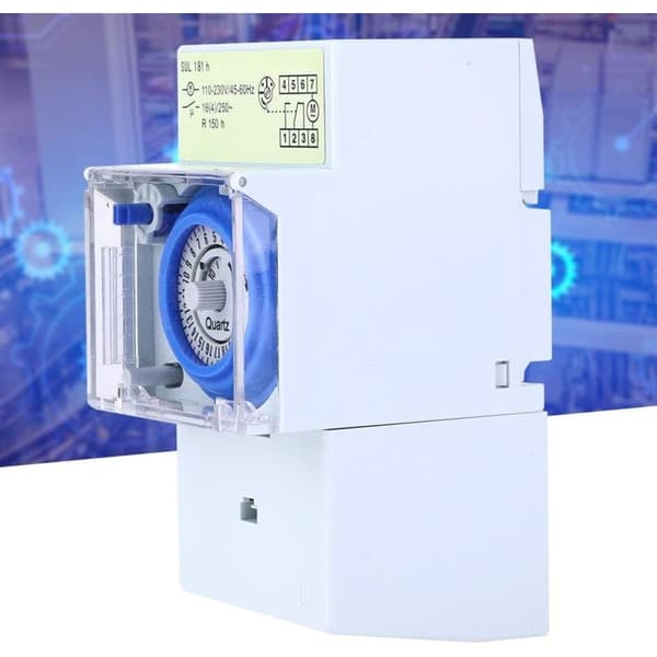 SUL 181h 110,230VAC Timer - 24 timmar - DIN-skena