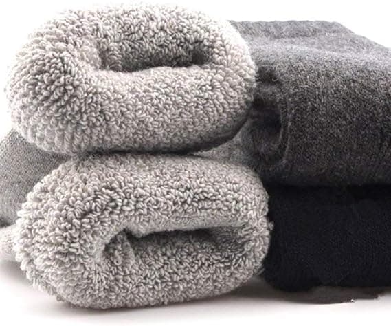 Herrestrømper i uld, 3-pak varme, bløde, varme, åndbare, an