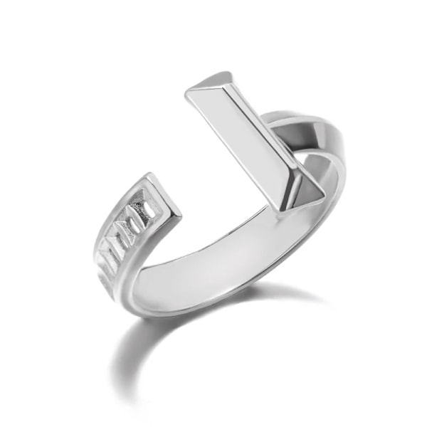 Punk Stil Geometriske Store Ringer Rustfritt Stål Justerbare Brede Ringer For Rock Kvinner Menn Smykker anillo hombre Sitrongul Lemon Yellow Resizable