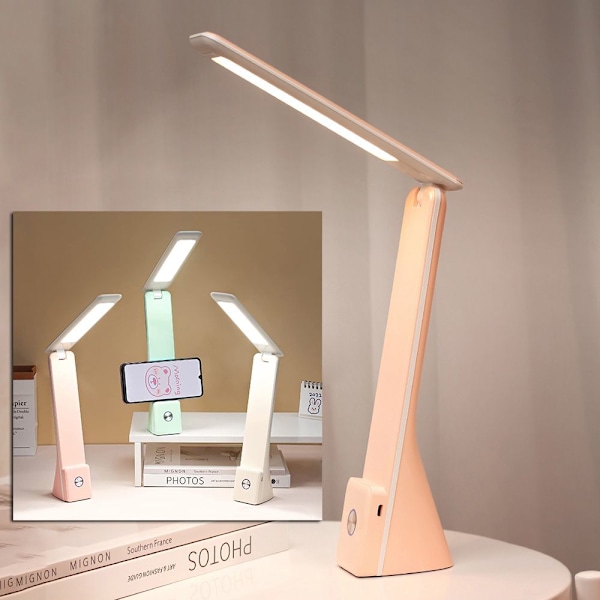 LED-skrivbordslampa Sladdlös lampa VIT white