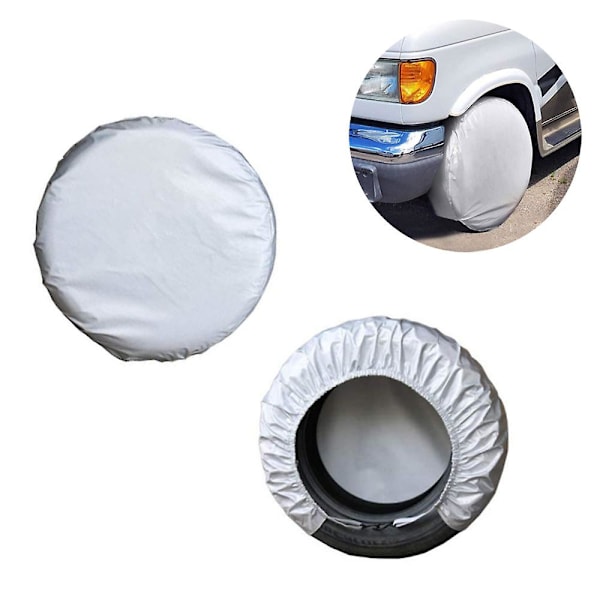 Däckskydd 4-pack Universal Skydd Solskydd Hjulskydd Trailer Husbil Bil Lastbil Vattentäta Däckskydd (24-26 tum)