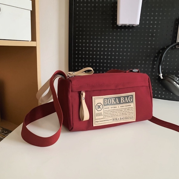 Oxford Tote Bag Axelremsväskor VINRÖD Wine Red