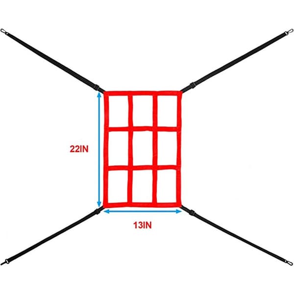 Basebollträning Nät RÖD red