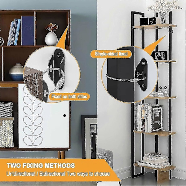 6 stk Møbelankere Sett For Barnesikkerhet, Møbelstropper Brukes For Å Forhindre Fall Og Tippbeskyttelse, Kommode Eller Skap Til Veggankere black 6 pcs black