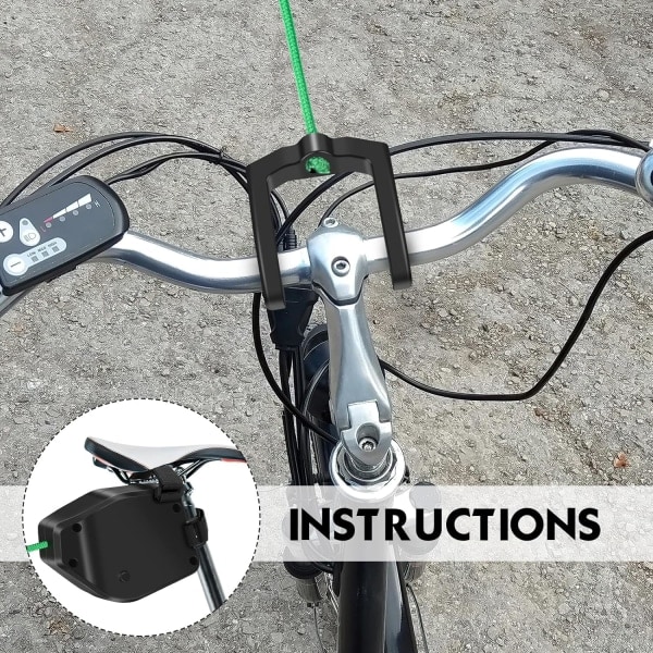 (Specialerbjudanden!) Draglina för utomhuscyklar, bogserlina för cykel, cykel och cykel