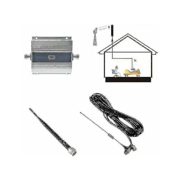 GSM Signalforstærker 900MHz Repeater 2G 3G 4G Mobilforstærker LTE DCS 1800 2100 til Mobiltelefon - EU-