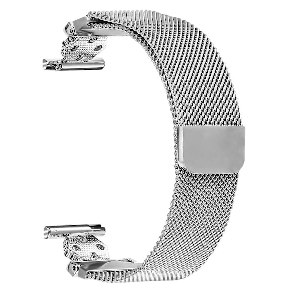 Type A Garmin Fenix 6S Milanese rem, blomstermønster, rustfrit stål, magnetisk mesh-urrem