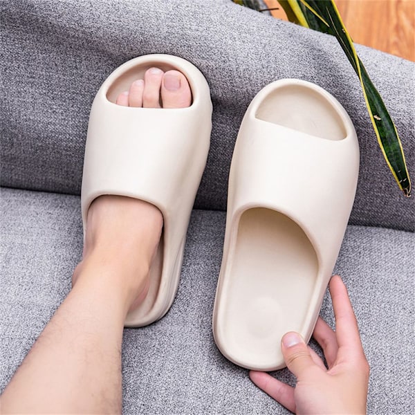 (Specialerbjudande) Pillow Slides Sandaler Ultra-Mjuka Tofflor vit vit 42-43 white