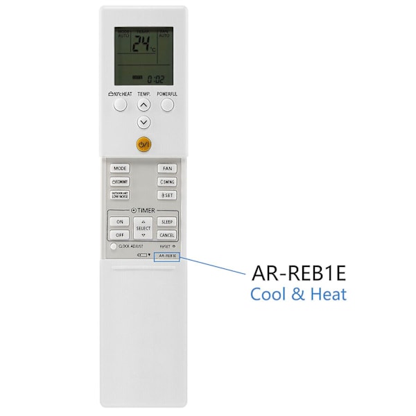 Uusi AR-REB1E -kaukosäädin FUJITSU-ilmastointilaitteelle AR-REY1U AR-REB2E REF1E [OM]