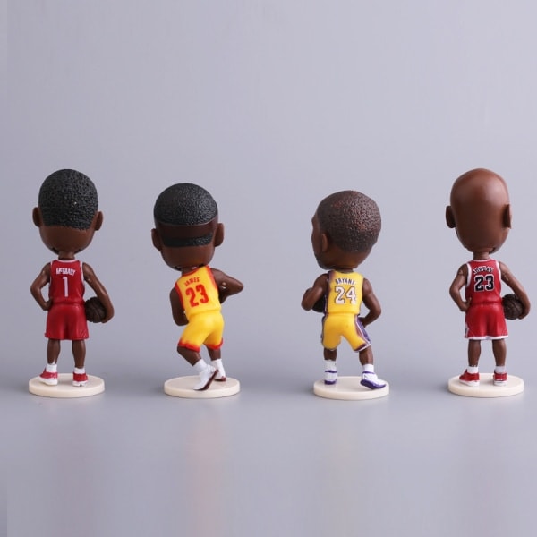 Betterlifefg - Michael Jordan Actionfigur Staty Bobblehead Basketbolldocka Dekoration
