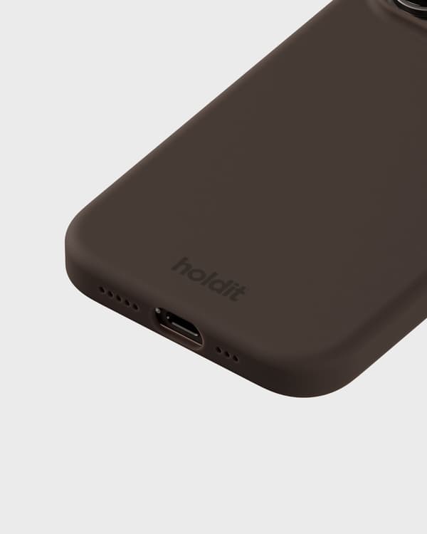 Kompatibel med iPhone 15 Pro Mobilskall Silikon Chocolate_max