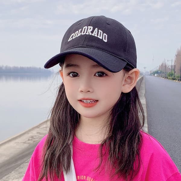 Baby Baseball Hat Peaked Cap SORT Black