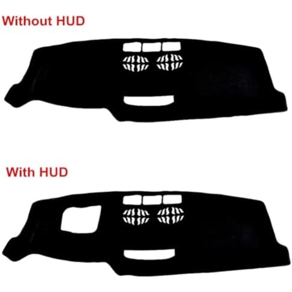 Passar Mazda CX-5 CX5 KF 2017-2024 (med HUD), Bilinstrumentbrädesöverdrag, Halkfri instrumentbrädesmatta, Instrumentbrädesöverdrag, Biltillbehör Lhd-red Edge