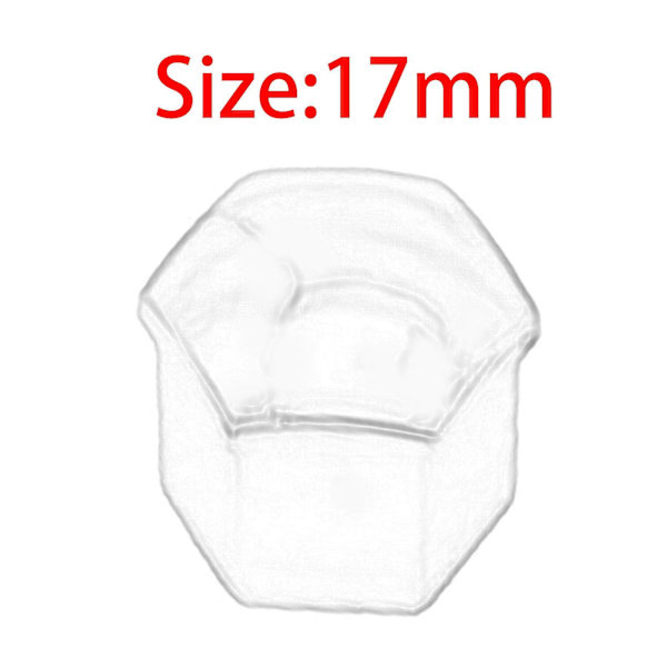 (Spesialkampanje) 20 stk. hjulmutterdeksler for bil, rustsikre felgdeksler, hjulmuttere, sølv, 17 mm Rød 17mm Optional Red 17mm