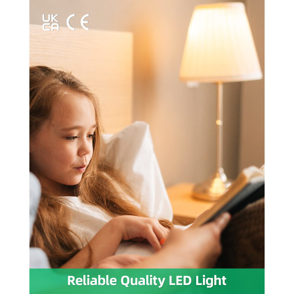 6-pak E27 skruelamper - 9W 806LM E27 LED-pærer - svarende til 60 watt - 3500K varm hvid