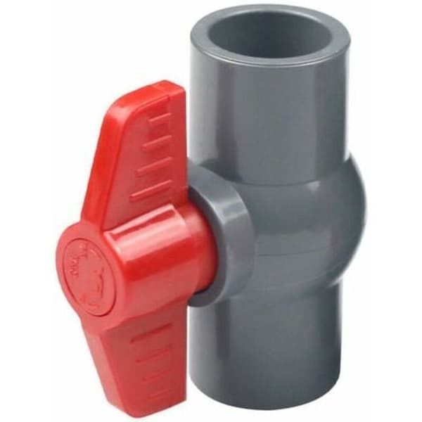 PVC-kuleventil, plastkuleventil (50 mm) aesap thsinde 2 stk.