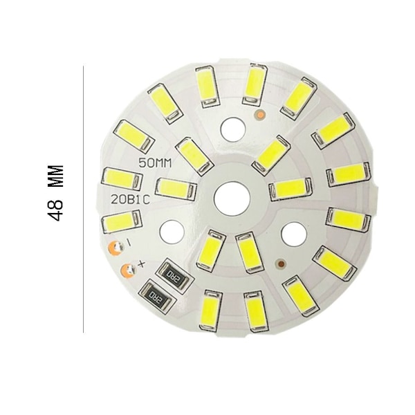 5 stk. LED lyskilde chip lysdioder 3&3W 3&3W 3&3W 3&3W