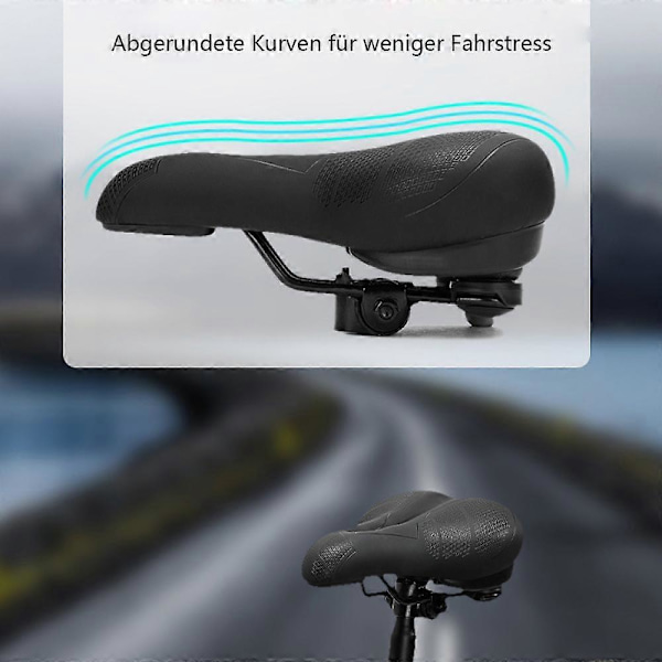 (Særlig kampagne) VELMIA Ergonomisk cykelsadel med memory foam for komfort 12