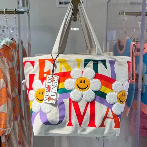 Damväska Canvas Tote Bag Messenger Bag