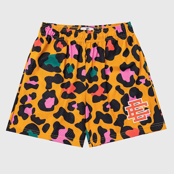 Män Sommar Eric Eman Ee Basic Mesh Shorts Klassiska Blommiga Tryckta Gym Shorts Strandshorts W12 XXL