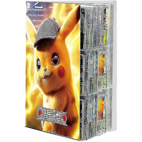 (Erikoiskampanja) 9 taskua 432 korttia Anime Albumi Kirja Pikachu Suosikki Pelikortti Sidontakansio Detective