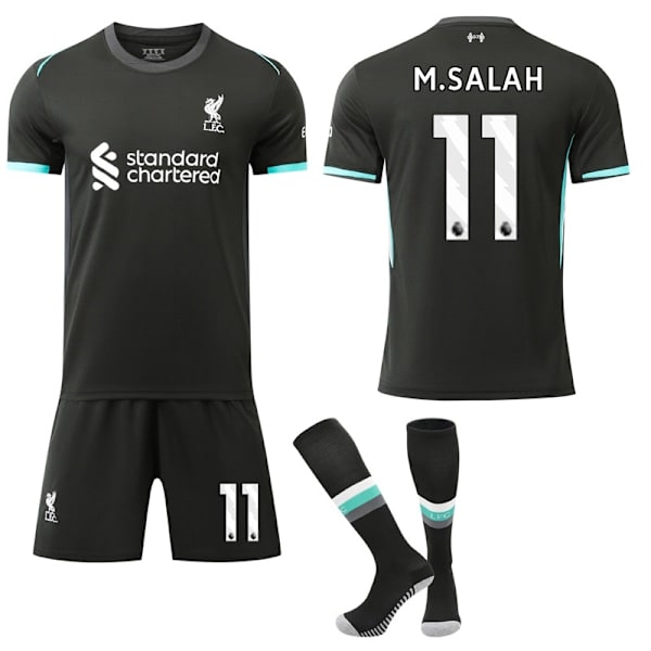 24-25 Liverpoolin vieraspaita lapsille ja aikuisille jalkapallopaita setti nro 11 M.SALAH 16