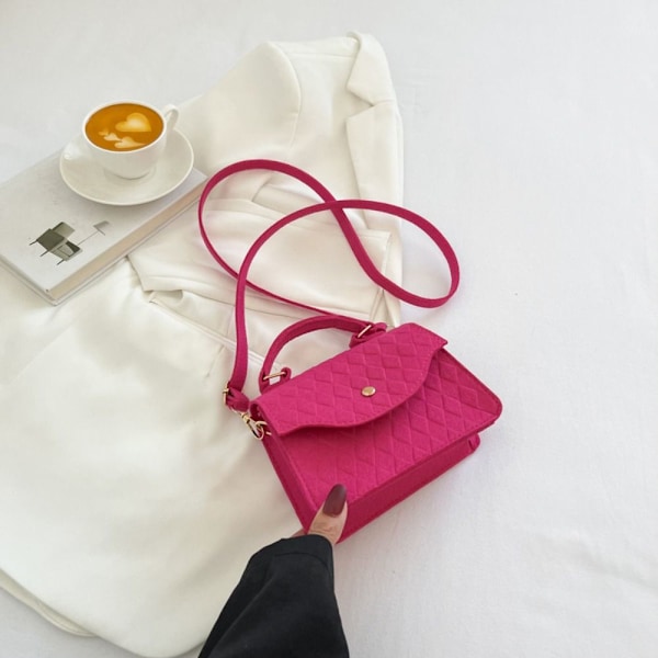 Filttaska Armhålsväska ROSERÖD rose red