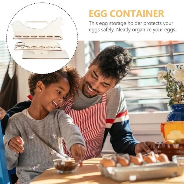 Egg oppbevaringsstativ Eggleggingsstativ BRUN Brown