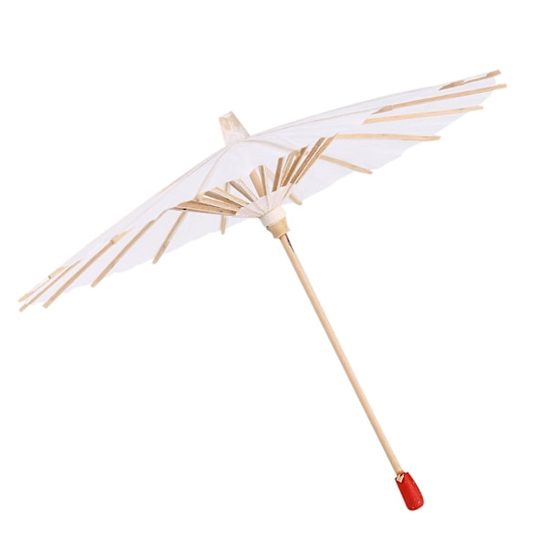 (Særlig kampagne) 10 stk. hvide papirparaplyer - dekorative paraplyer i papir - 20 cm 20CM