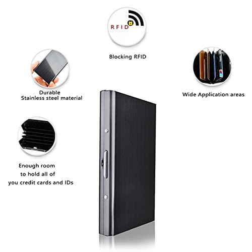 INF RFID-korttikotelo 6 korttipaikalla Svart