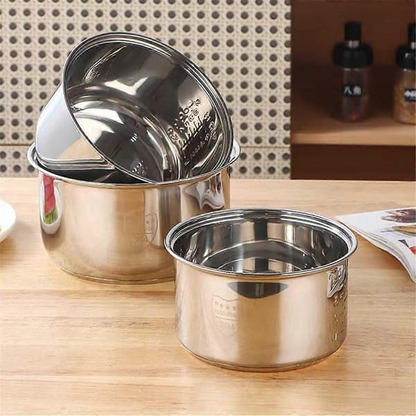 304 Rostfritt Stål Innerkastrull för Riskokare Zojirushi NS-TSC10 (5,5 koppar) Multi-Cooker Ersättning