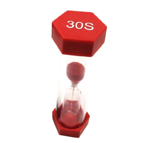 Timglas Timer Sæt 6 Farver 1/2/3/5/10 min 30 sekunder Sandur til Hjemmekontor Køkken Dekoration