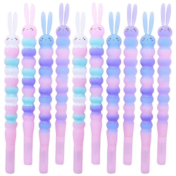 Rabbit Pens Stationery Home Use Mixed Colors 18.2x1x1cm 10-pack