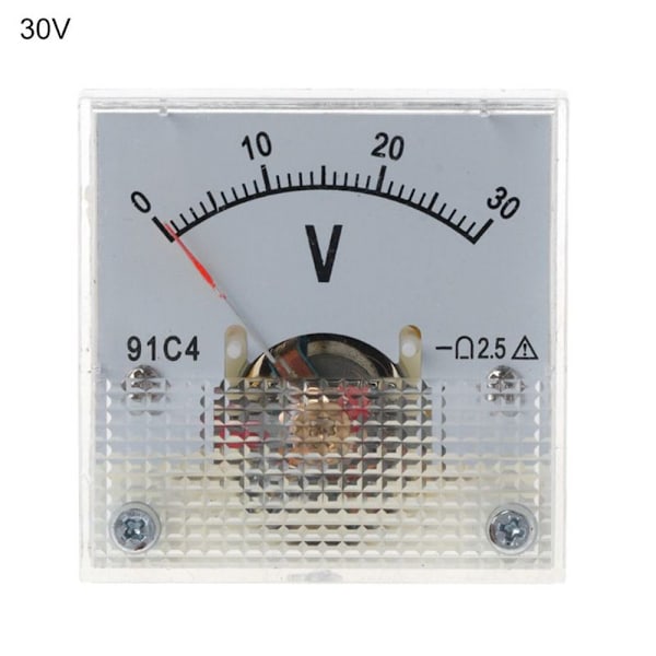 DC-voltmeter Analog panelmätare 0-30V 0-30V 0-30V 0-30V