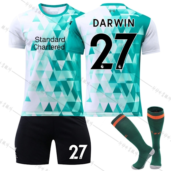 Lasten / aikuisten 22 23 MM-kisat Liverpool-setti - Täydellinen Darwin-27 #16 Darwin-27