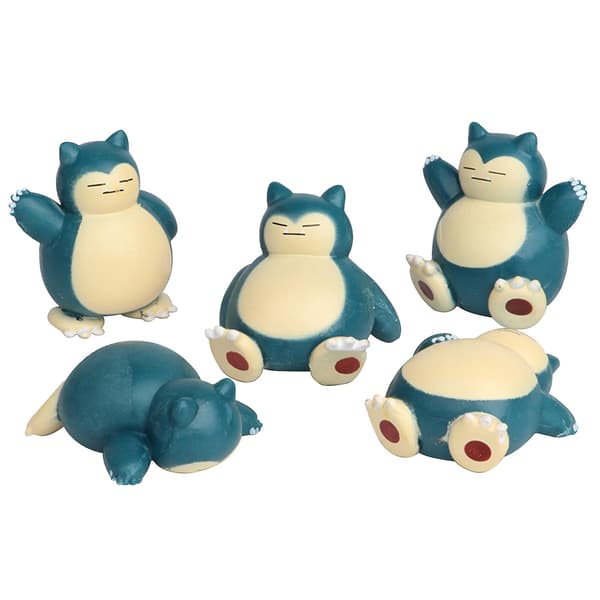 Pokémon 1.18\" Snorlax Figurleksaker, 5 st/förpackning As shown