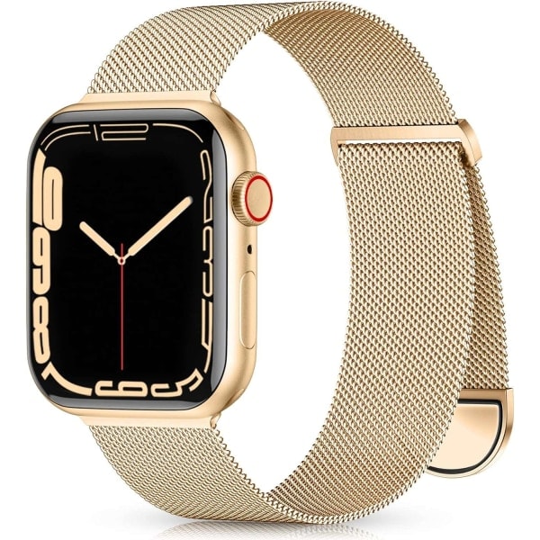 Metallrem kompatibel med Apple Watch 40mm 38mm 41mm Roséguld - WELLNGS Rose Gold 42/44/45/49mm