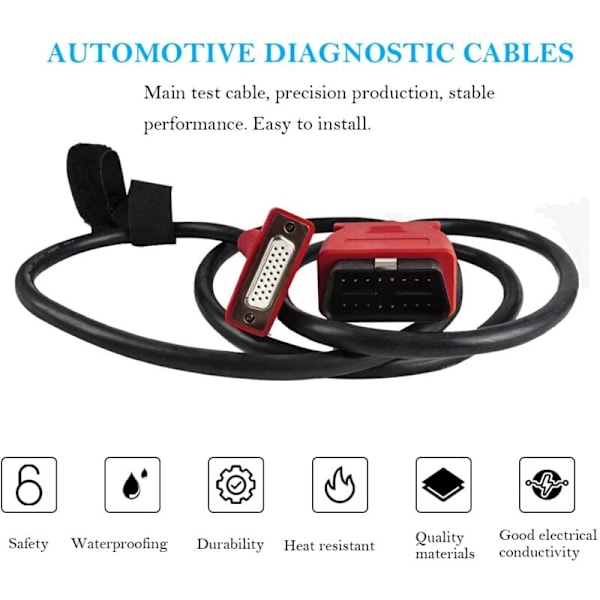OBD2 Diagnostikkabel til MaxiSys MS906 MS906BT MS906TS MS908 MS908S MS908S PRO - Erstatningsværktøj til bilscanner