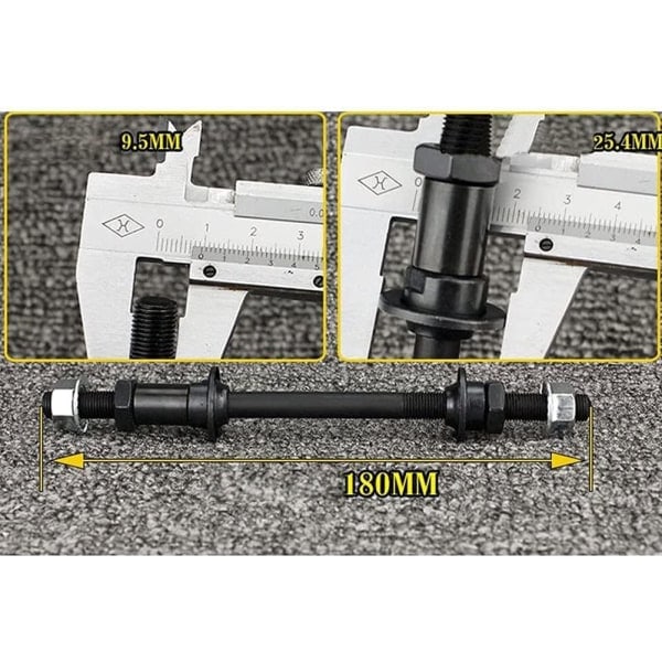 Cykelhjulnavaxel Bakre Solid Spindel Axel Spak Mountain Snabbkoppling Mountainbike Fram Bakre Axel MTB Hjulnavsaxel Cykeltillbehör 240mm