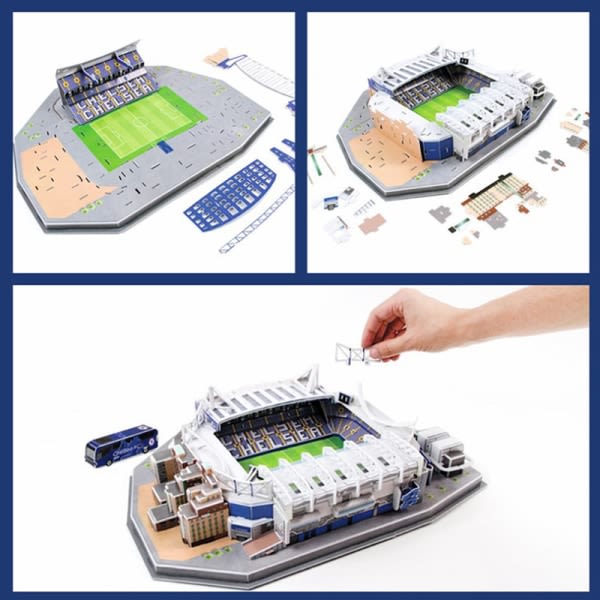 DIY 3D-pussel fotbollsstadion monterad modell gåva SAN SIRO SAN SIRO
