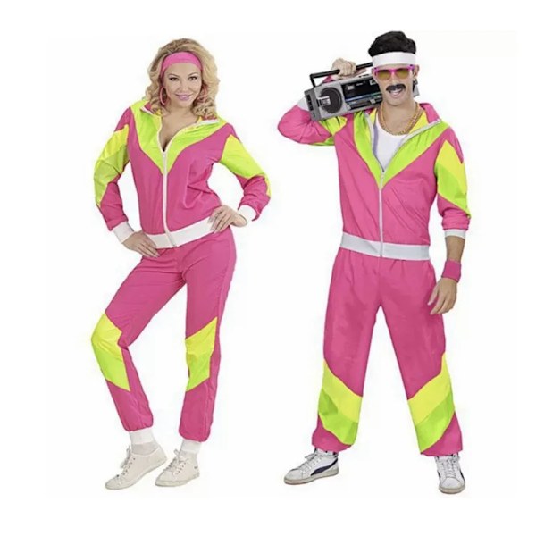 (Særlig kampagne) Hippie kostumesæt til par, dame herre Halloween Vintage 70'er 80'er Rock Disco Cosplay tøj Disco outfit Hippie kostume M M Black M