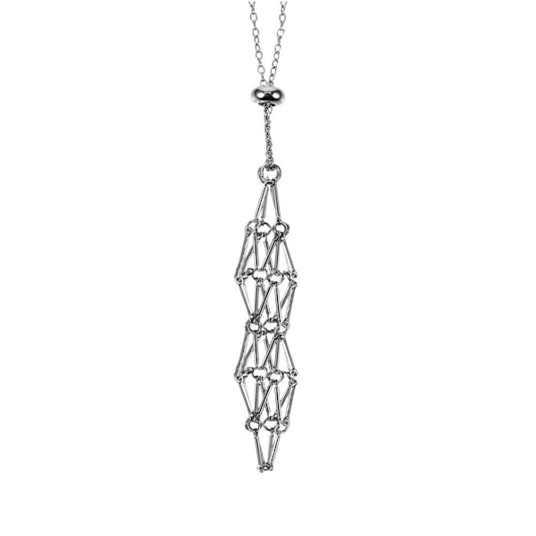 Halsband med kristallstenshållare, kristallhänge, justerbar